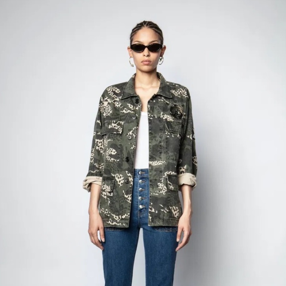 Zadig & Voltaire Kansas Camo Leo Jacket